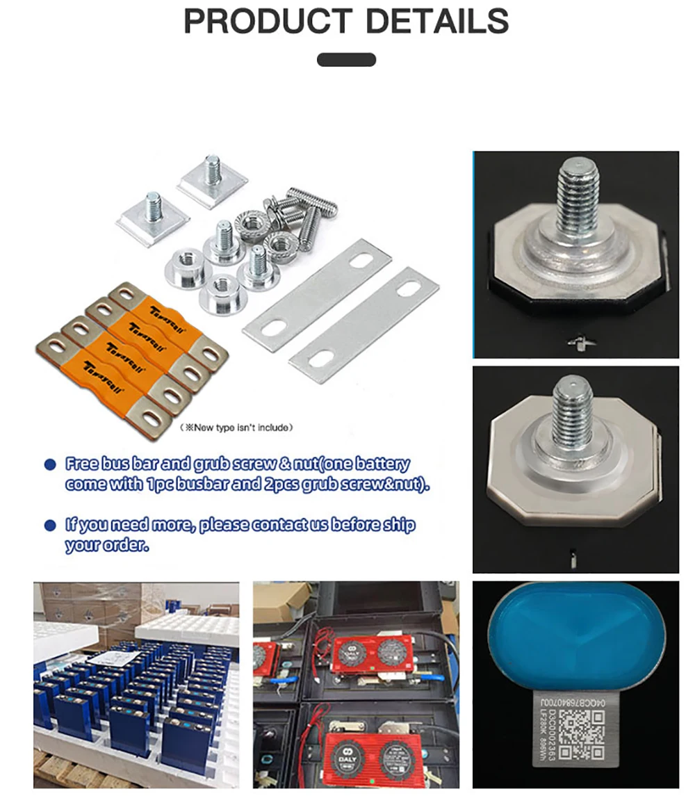 Tewaycell ue estoque 3.2v 280ah lifepo4 bateria recarregável 280k 12v 24v 48v grau a lítio ferro phospha diy solar ue sem impostos