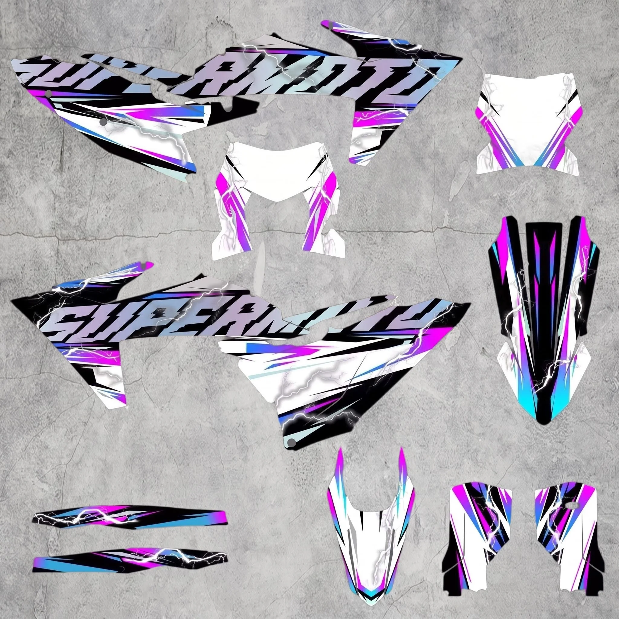 2023 2024 SXF XCF 2024 EXC XCW Motorcycle Decal Sticker Graphic Kit for 200 250 300 350 400 450 22-25SXF 23-26EXC Models