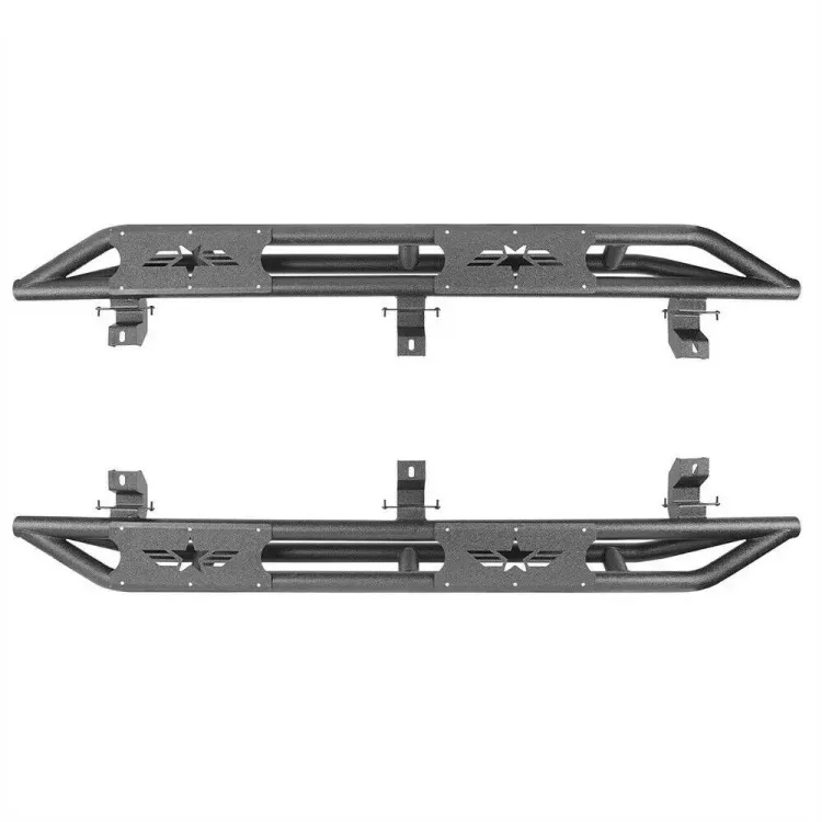 4x4 Off-Road Side Steps/Rock Slide Vehicle Accessories Running Boards for Wrangler JK 2007-2017 JL 2018-2024