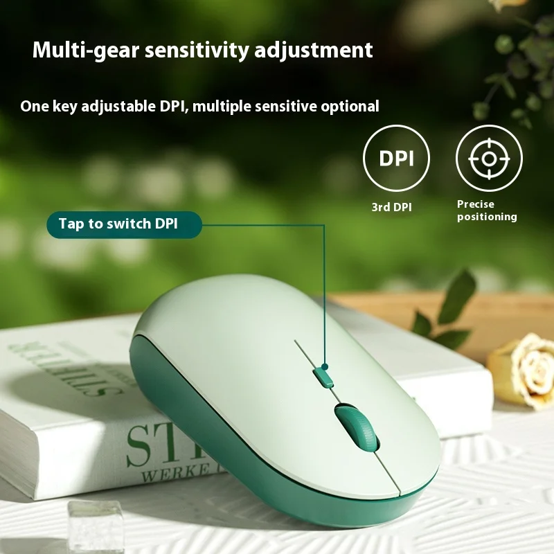 Water droplets Wireless Mouse Mute Male Female Cute Rechargeable Business Laptop Mouse Gift Silent Office official-website