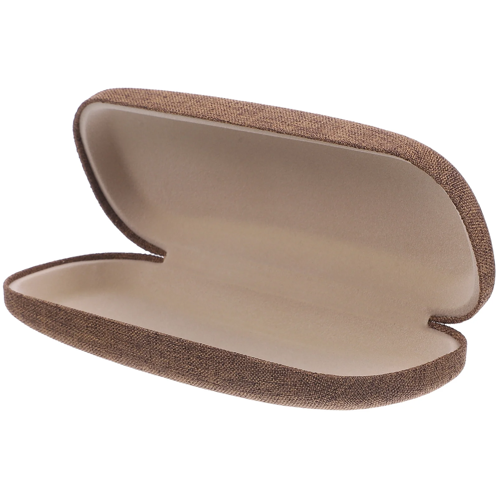 

Linen Glasses Case Eyewear Protector Sunglasses Box Durable Lightweight Fits Most Frames Great Gift Retro Style Khaki Color Men