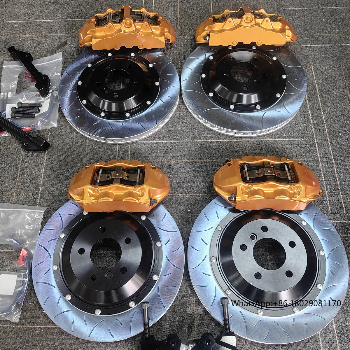 

Gold GT8 Brake Kit;High Quality 8-piston Car Caliper 405mm Kit 18-21 Inch ,for Aventador Huracan Urus Countach Diablo Series