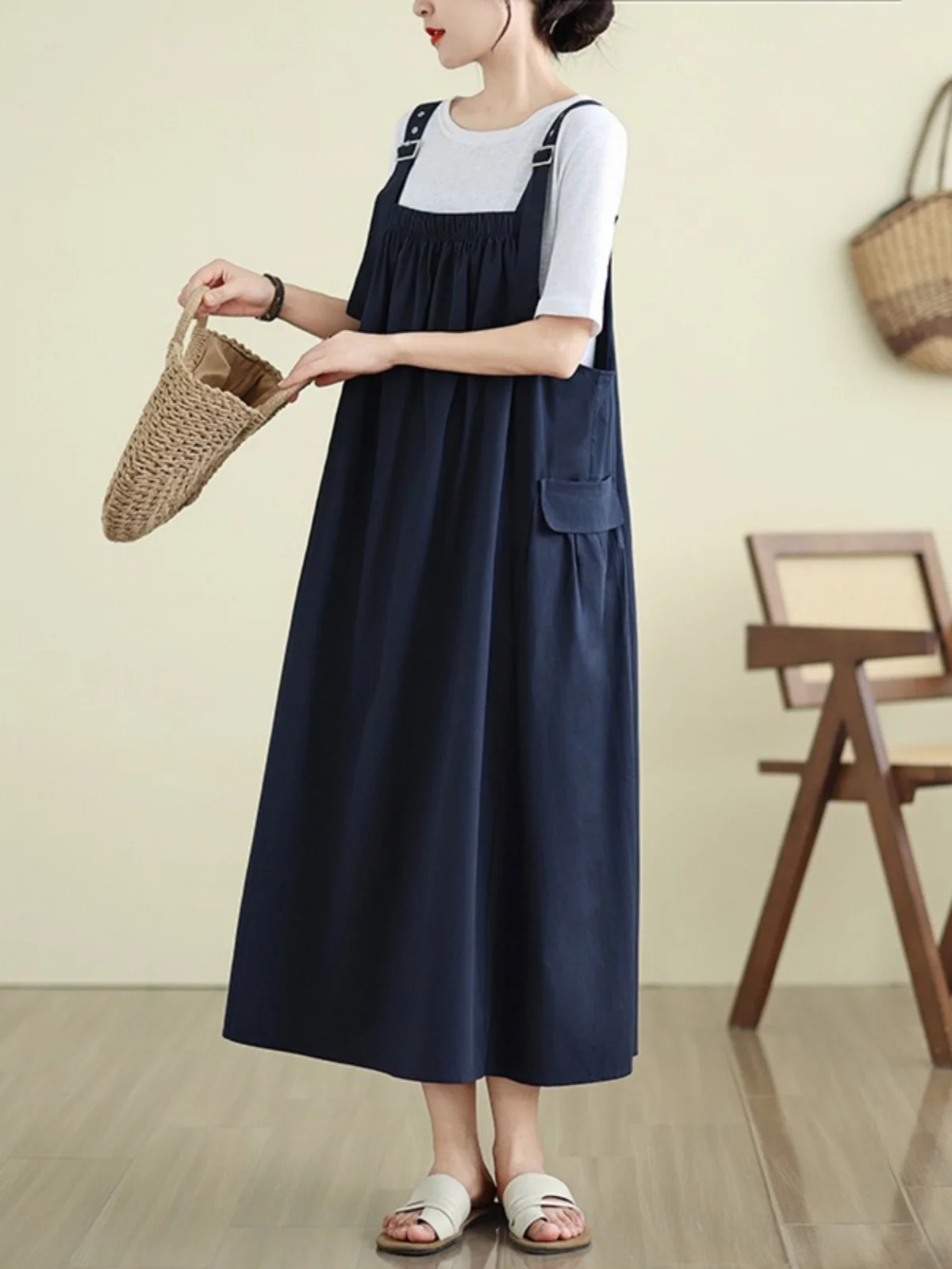 ملابس العمل اليابانية الرجعية ter Dr ملابس خارجية صيفية رفيعة فضفاضة غير رسمية كسول Sle حزام طويل Dr #1