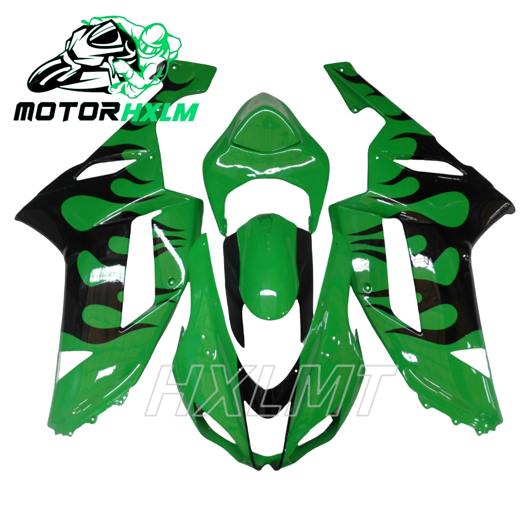 

Injection Molded Bodywork Fairing Kit for Kawasaki ZX6R 636 2007-2008 Motorcycle Plastic Assembly