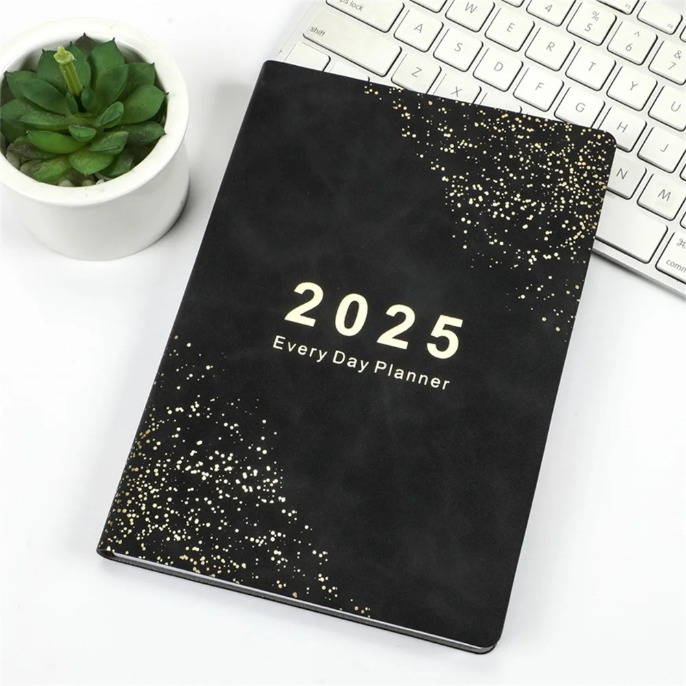 2025 Daily Schedule Agenda Notebook Monthly Calendar Planner Notepad Portable List Planner Note Book School Office Stationery