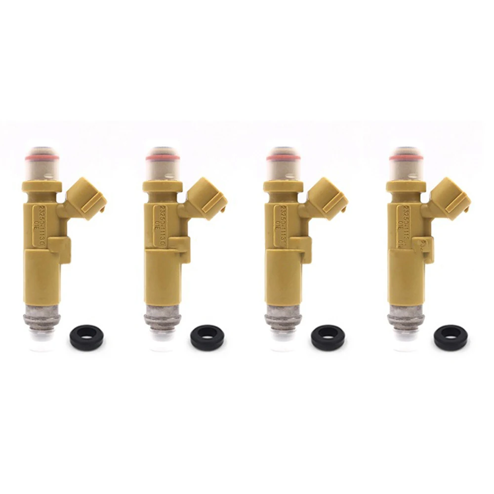 

4Pcs Fuel injector Nozzle for Toyota- Corolla- EE111 4EFE EE10# 5EFE Caldina ET196 23250-11130 23209-11130 2325011130 2320911130