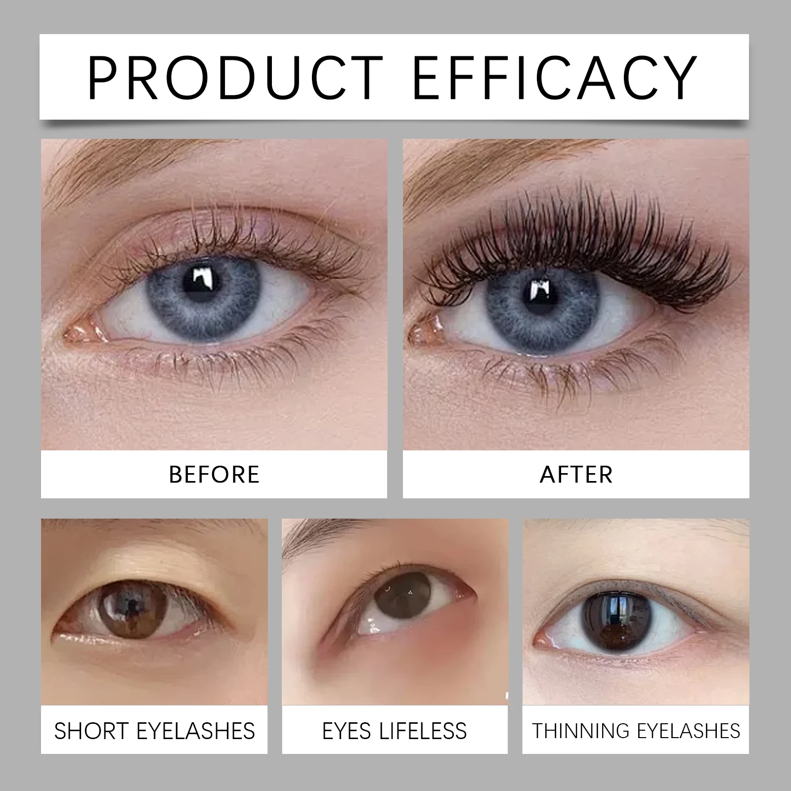 Urling มาสคาร่ากันน้ําขนตายาวนาน Curling,เรียว,หนาแน่น,ชุ่มชื้นและบํารุงกันน้ํามาสคาร่าสีดําเครื่องสําอาง