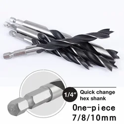 5/7Pcs Hexagonal Handle Three Point Woodworking Drill Metal Drill Kit Countersink For Wood And Metal Drilling 3/4/5/6/7/8/10mm