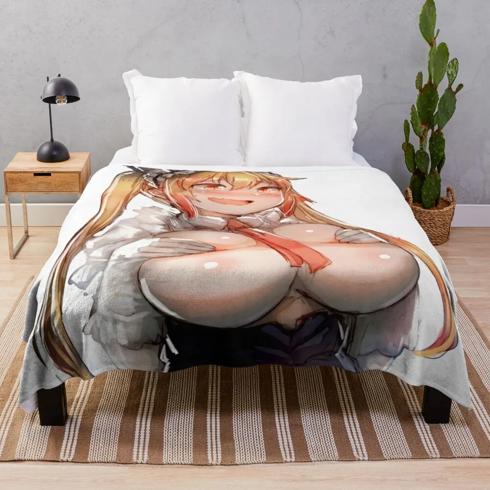 

Anime Sexy Throw Blanket synthetic skin blanket