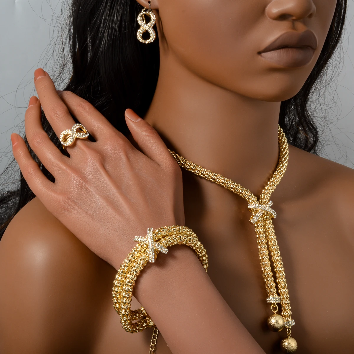 Zeadear Jewelry  Exquisite Dubai Gold Plated Fine Jewelry Set Nigerian Wedding Woman Accessories  African Beads Costume Set