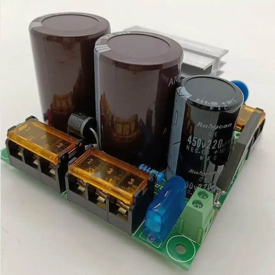 High Voltage Rectifier Board 220V AC Rectifier Board 50A Rectifier Bridge Stack 2 470UF Capacitors