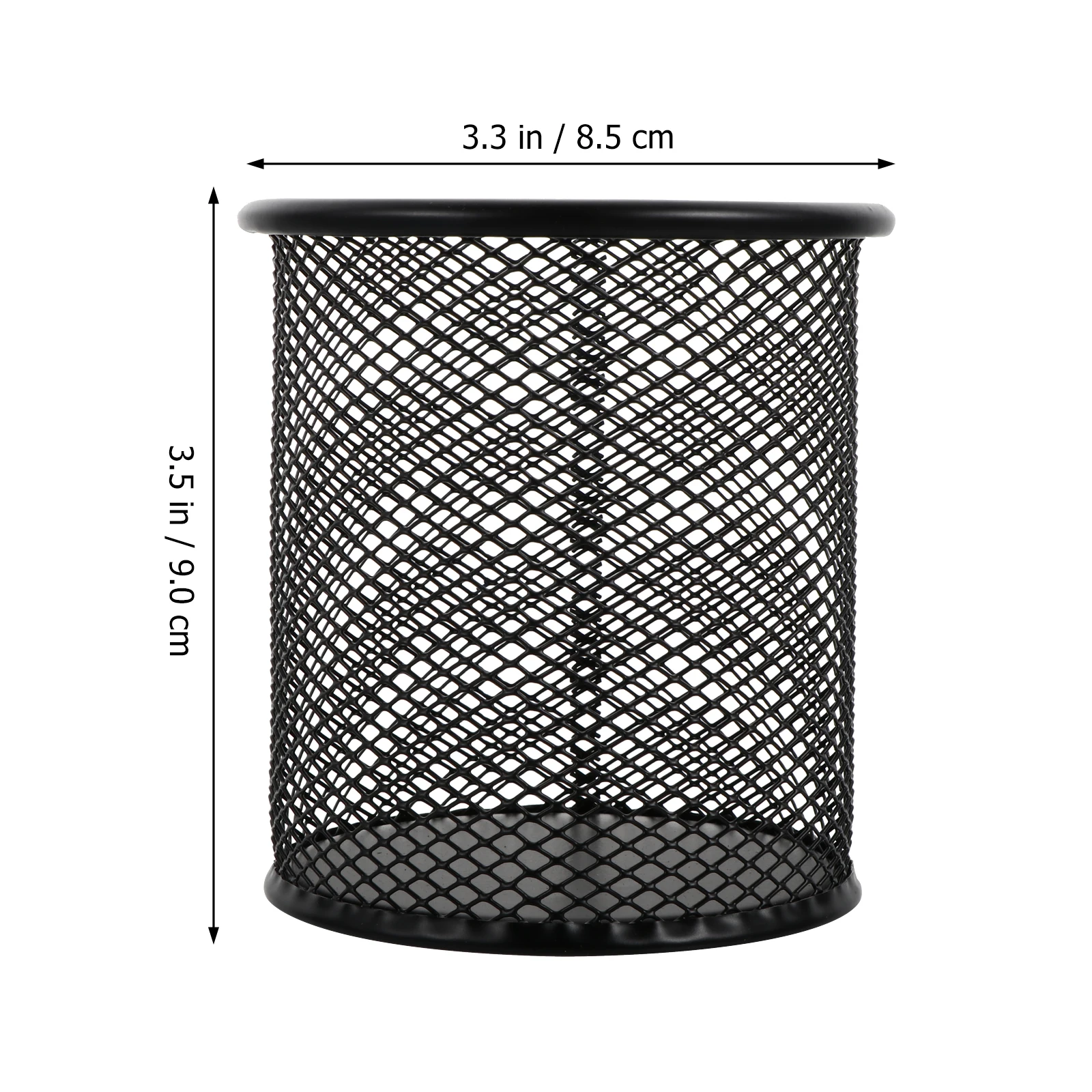 

3pcs Metal Pen Pot Iron Mesh Pencil Holder Scratch Resistant Home Office Use Holds Pens Pencils Cosmetics Scissors