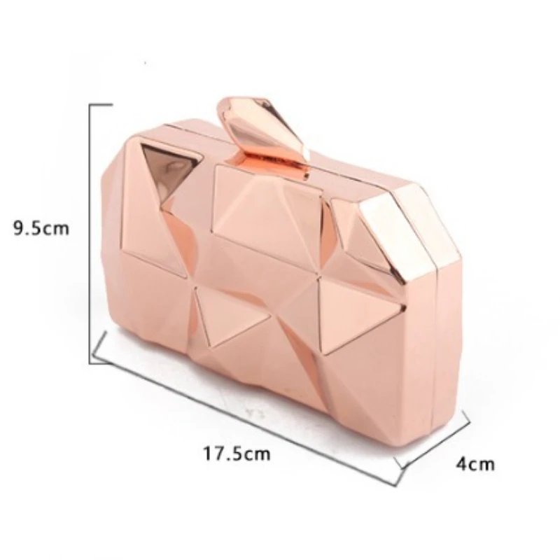 المرأة مقبض معدني عشاء حقيبة المد Crossbody سلسلة كتف واحد مأدبة حقيبة على شكل فستان Bolso Diseñador De Lujo براثن لحفل الزفاف