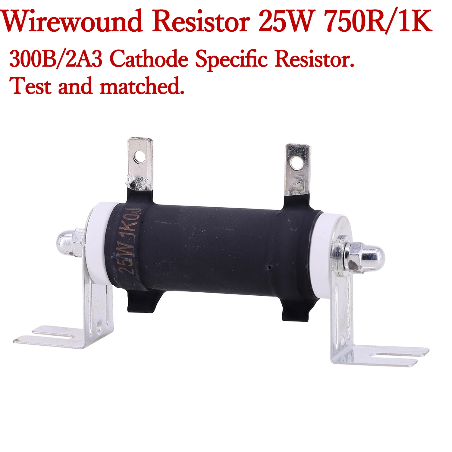 1PC 25W 750R 1K Wirewound Resistor 2A3 300B Cathode Specific Resistor  Testing And Matching