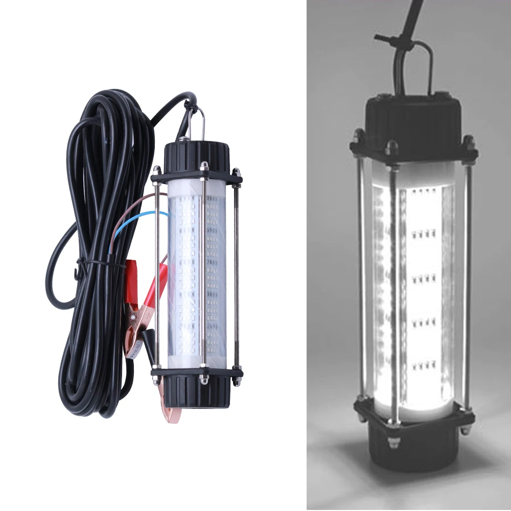 1 Stück Hochleistungs-Unterwasser-Angelleuchte 120W 180W 12V 7M Kabel Grün Weiß Tintenfisch-Köder Tauchfähiger Fischfinder – Detail 12