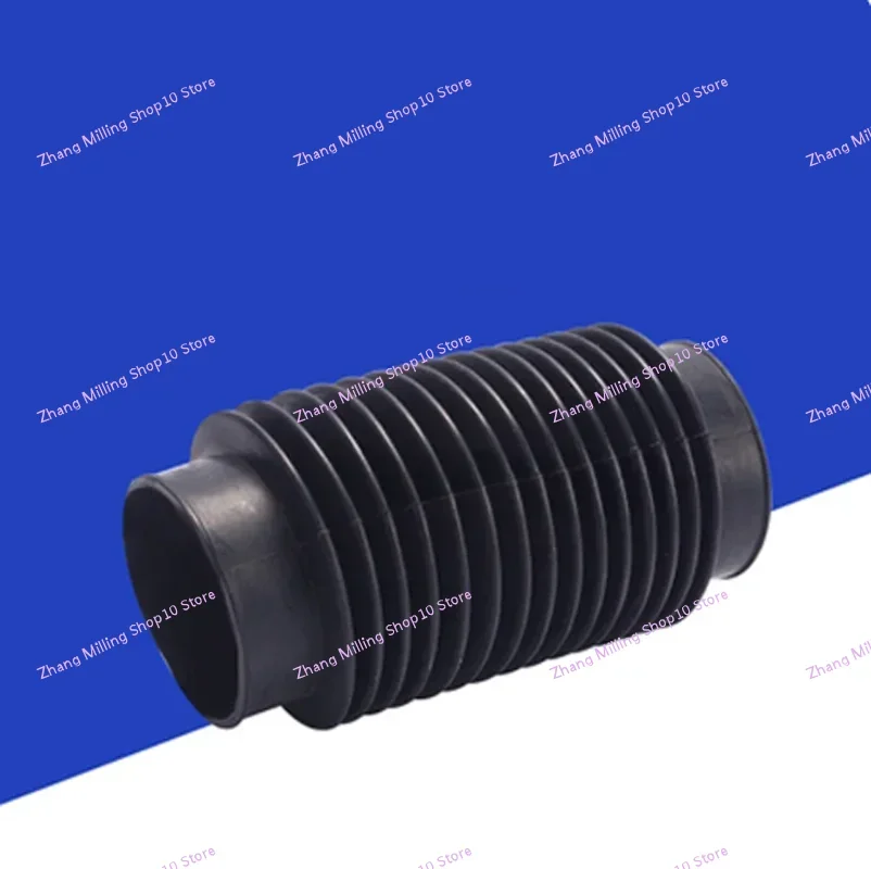 Machinery Black Rubber Flexibility Corrugated Sleeve Bellows Inner Diameter 30mm 40mm 50mm 70mm 80mm 1PC