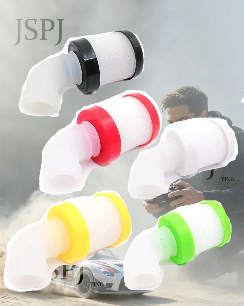 Single Plastic Air Filter Replacement Parts Compatible HSP 1/8 Gas Nitro RC On Road Car Buggy Engine Spare Mod Parts
