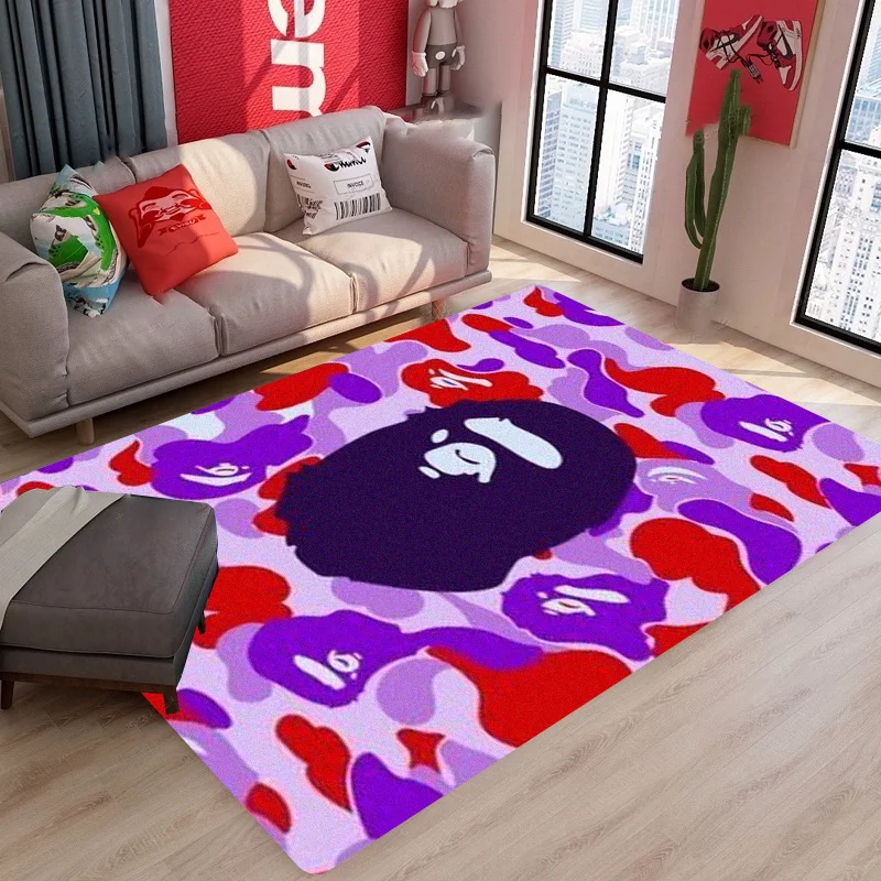 B-Bape-e trendy brand baby milo monkey Shark Ape Man carpet living room coffee table bedroom camouflage floor mat