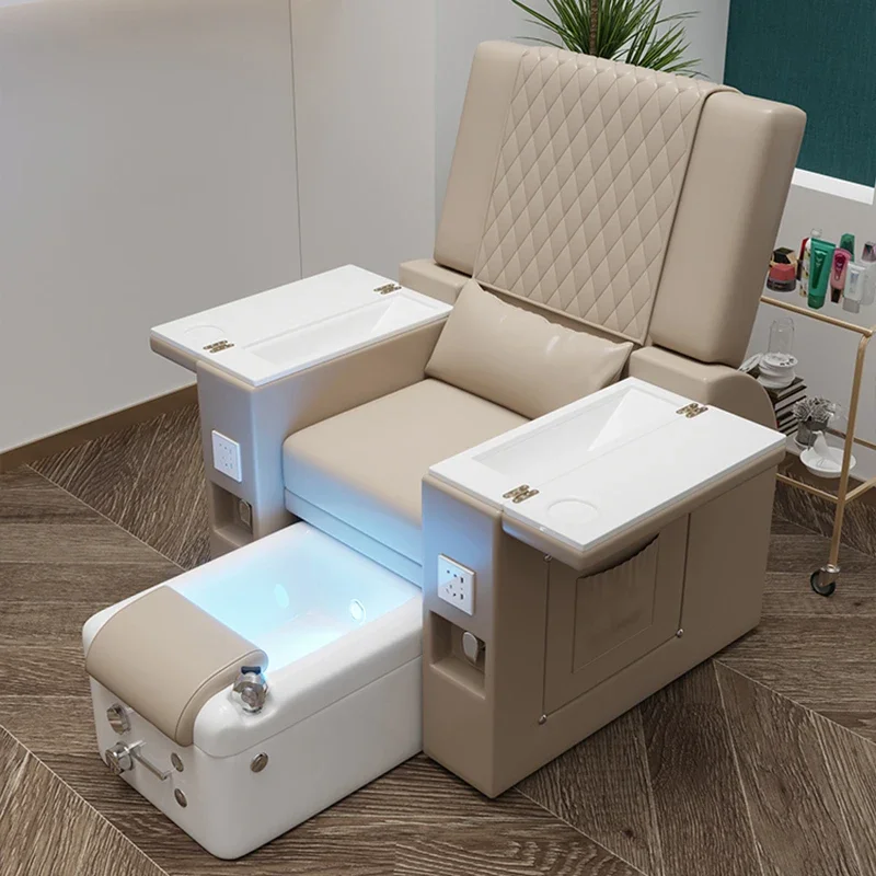 Fauteuil de pédicure inclinable électrique avec fonction surf, chaise de manucure, massage automatique complet du corps