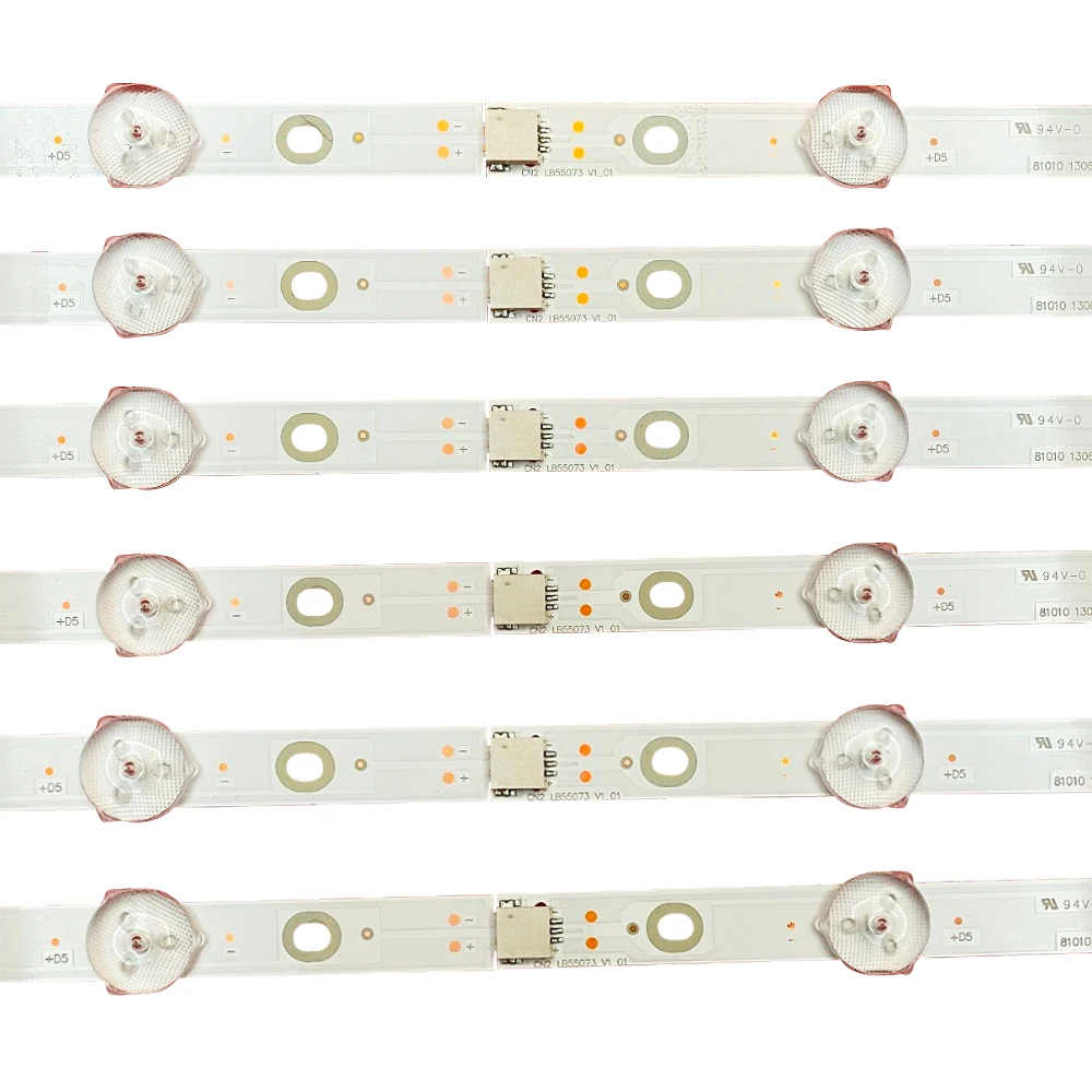 12PCS LED 스트립 55 인치 TV 55PUS7503 55PUS6162 55PUS6262 55PUS7303 55PUS6703 55PUS6753 LB55073 V1_02 V0_01 TPT550U1-QVN05.U