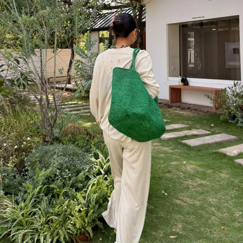 Modne naturalne torby ze słomy – Women Bags Green recenzja i cena