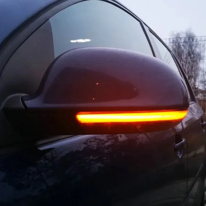 ل باسات B6 جولف 5 GTI محطة عربة جيتا MK5 زائد EOS شارون سيارة مرآة الرؤية الخلفية بدوره مصباح إشارة تدفق بدوره إشارة #5