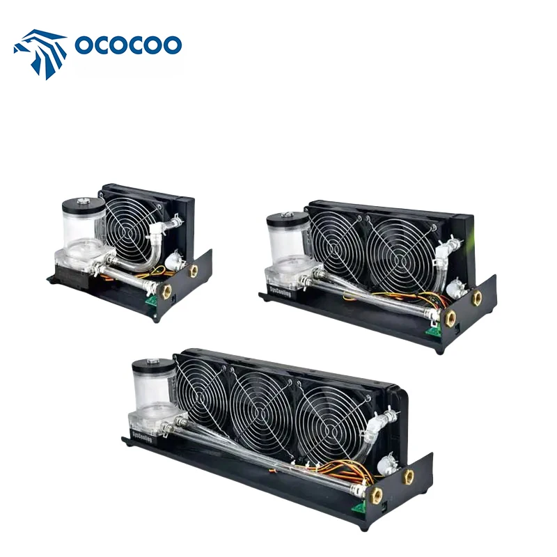 

OCOCOO 120 240 360 Portable Radiator G1/4 Thread Port Printer UV Machine PC Notebook Water Cooling Systems LED lights DIY