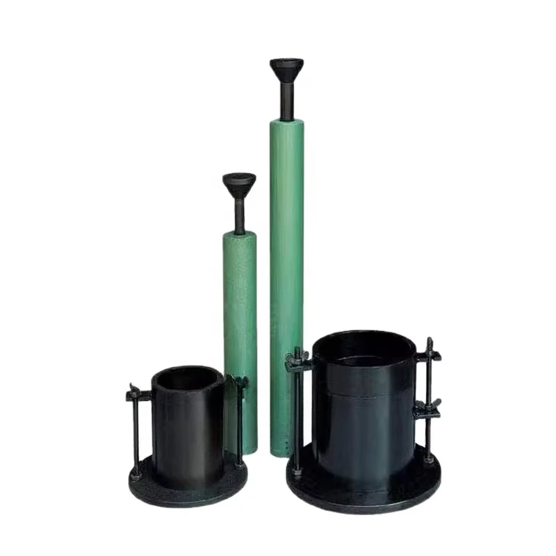 

Modified and standard soil with Proctor moulds and rammers