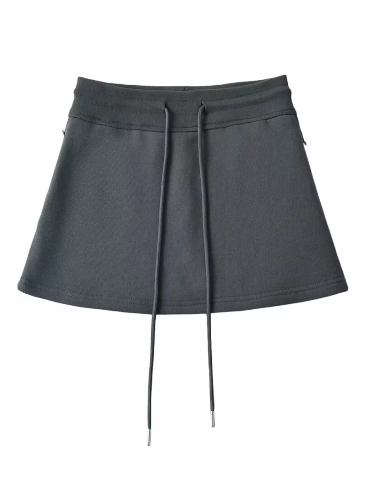 Sweet High Waist Sports Sweat Skirt Women's Body Shaping  Skirt Prevent Exposure Trousers Short Pure Color Spring 2024