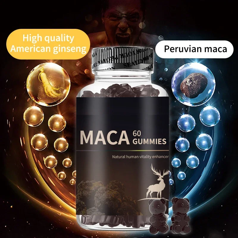 Maca Gummies for Men, Condição Corporal, 60 Cápsulas