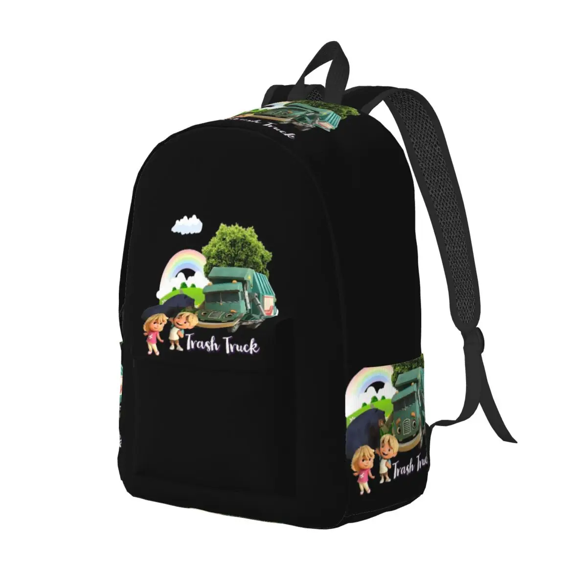 

Trash Truck Animation, Trash Truck Netflix Backpack Daypack Large Capacity Kids BookBag School Bag Shoulder Bags for Boys Girls