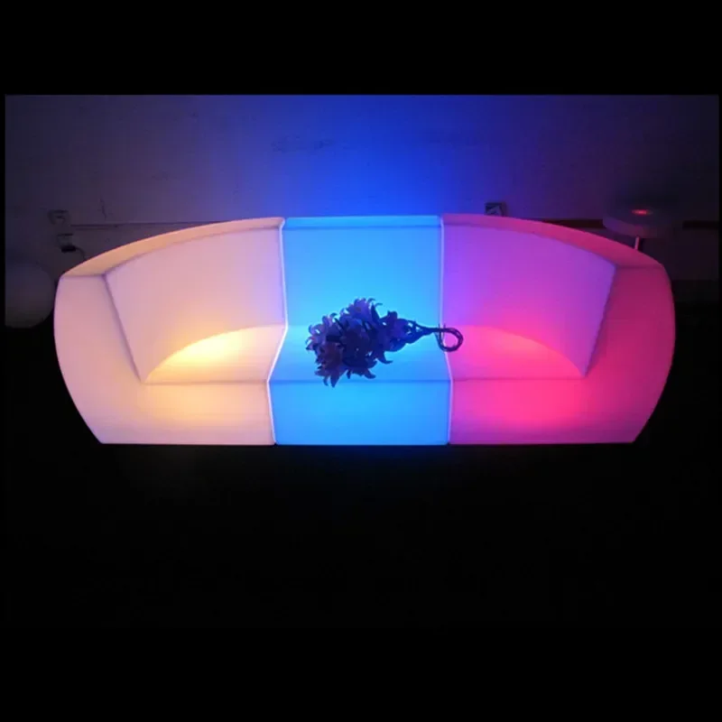 طاولات وكراسي أريكة باعثة للضوء، حامل سطح السفينة، أثاث كرسي بذراعين للمقعد غير الرسمي في الهواء الطلق #4