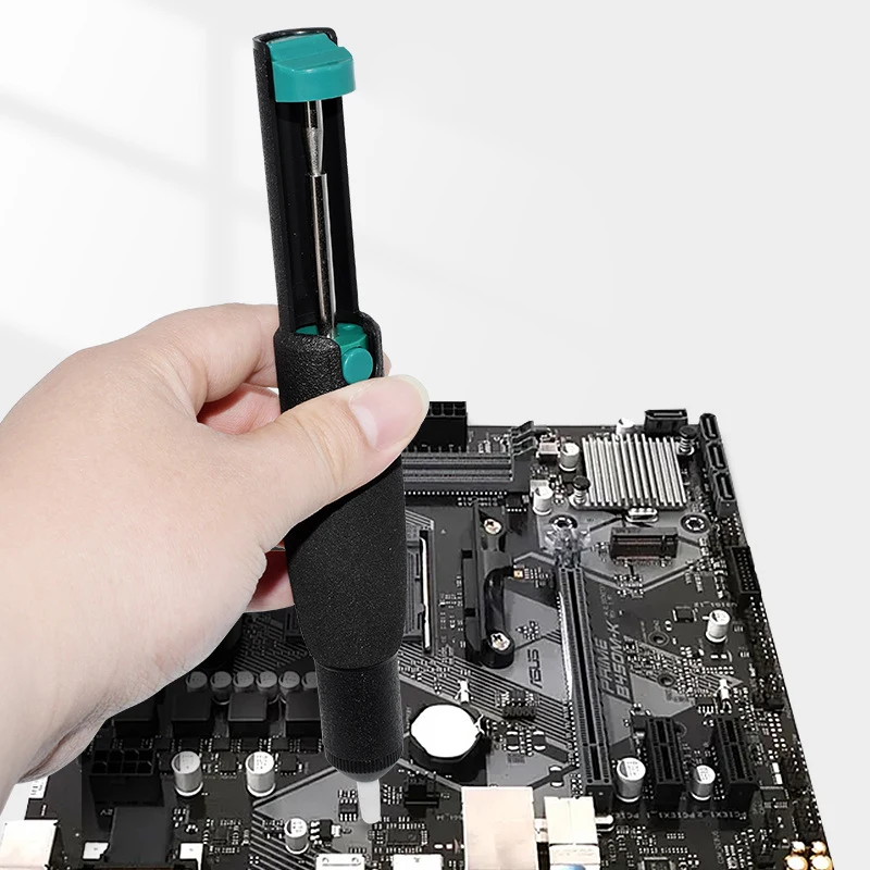 1PC Soft Handle Antiskid Tin Suction Device Automatic Rebound  Suction Gun Soldering Sucker Pen Hand Welding Tools Suction Pump