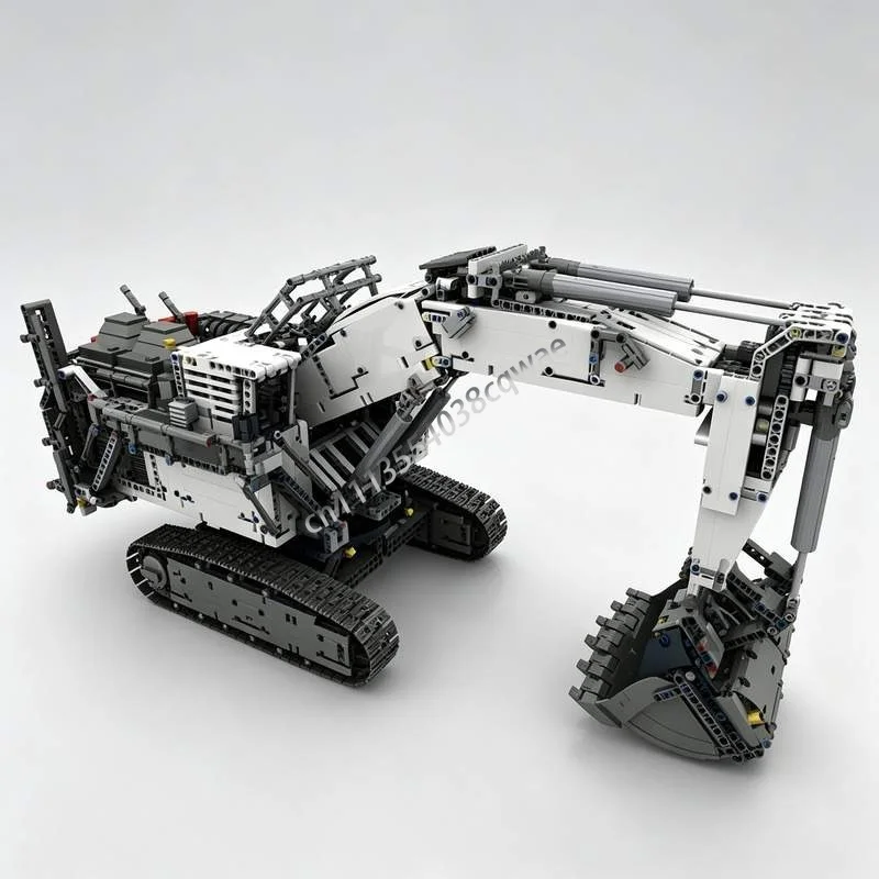 4149 PCS Backhoe Excavator Remote Control MOC Building Blocks Model Custom Puzzle DIY Assembly Technology Toy Collection Gifts
