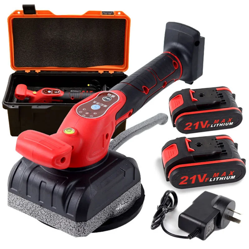 Cordless 21V Tile Tiling Machine Tiles Vibrator Suction Cup Automatic Floor Leveling Power Tool