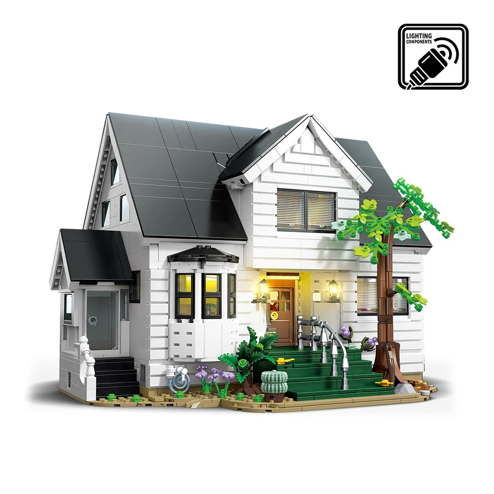

IN STOCK MOC Idea City Street View Bella Villa Building Blocks Construction Bricks Assembling Model Toys for Children Gift Set