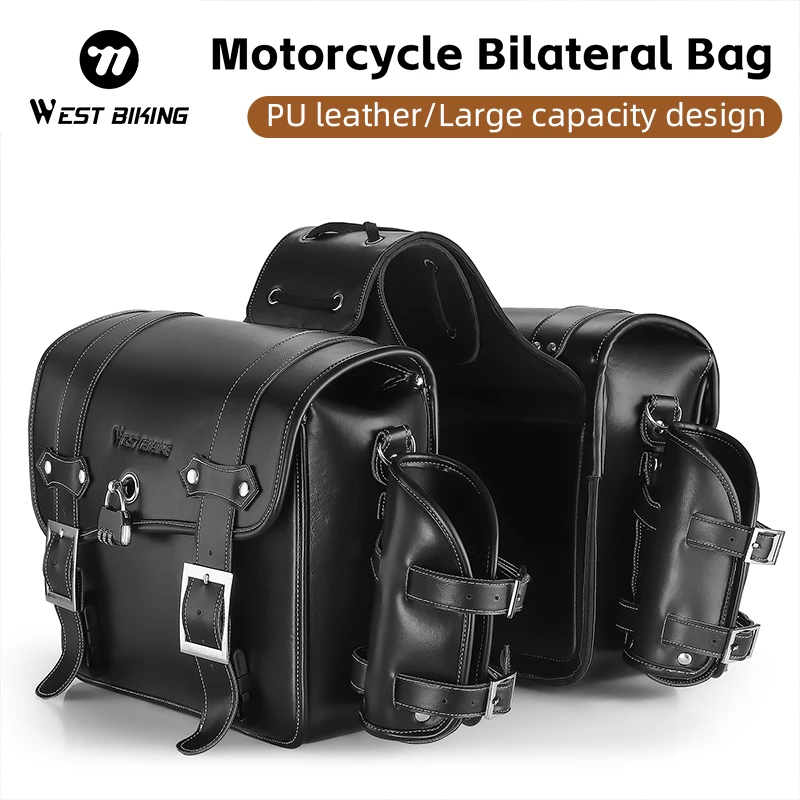 Motorcycle Rearseat Bag Large Capacity Motorcycle Bag Universal Motorcycle Riding Rear Bag Motorcycle Tools Storage Side Bag