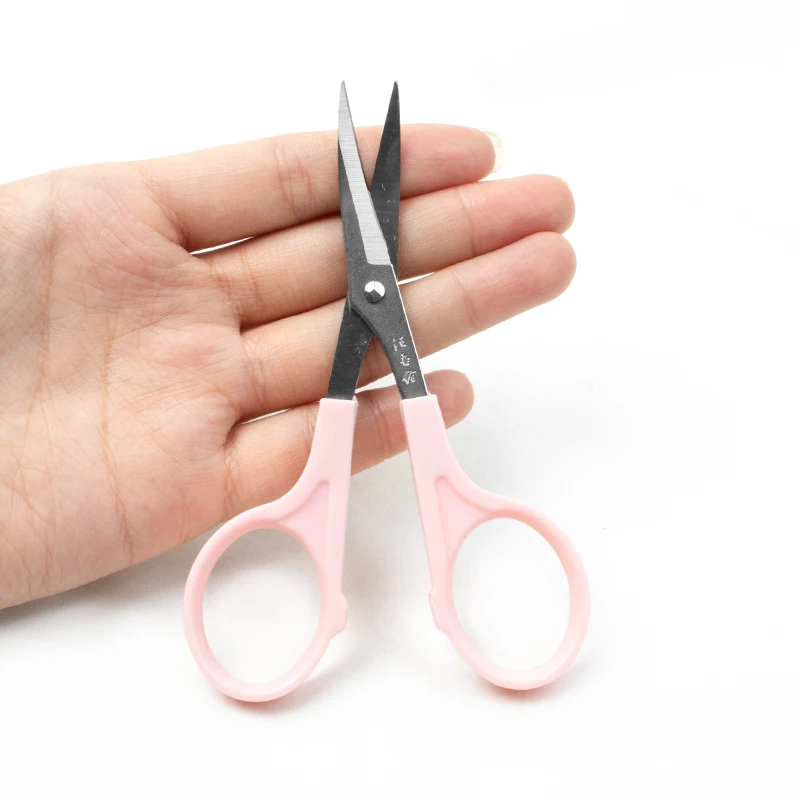 Delivery and installation kit accessories pink mini scissors curved cutting head tainless steel tailor DIY craft scissors