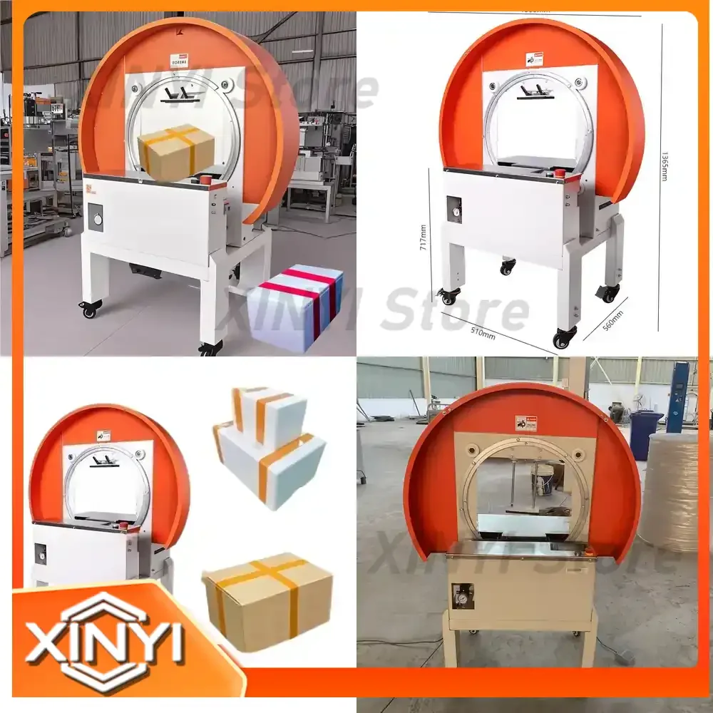 Auto Box Taping Carton Wrap-around Sealing Machine for Semi Automatic Case Carton Box Taper Sealer Wrapping Machine for