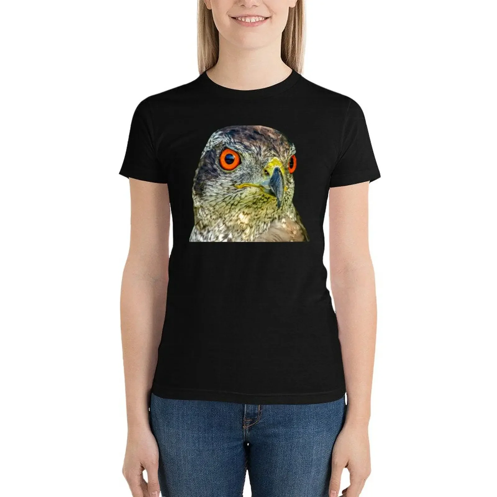 Glowing eyes of a Goshawk T-Shirt anime clothes korean fashion womans clothing