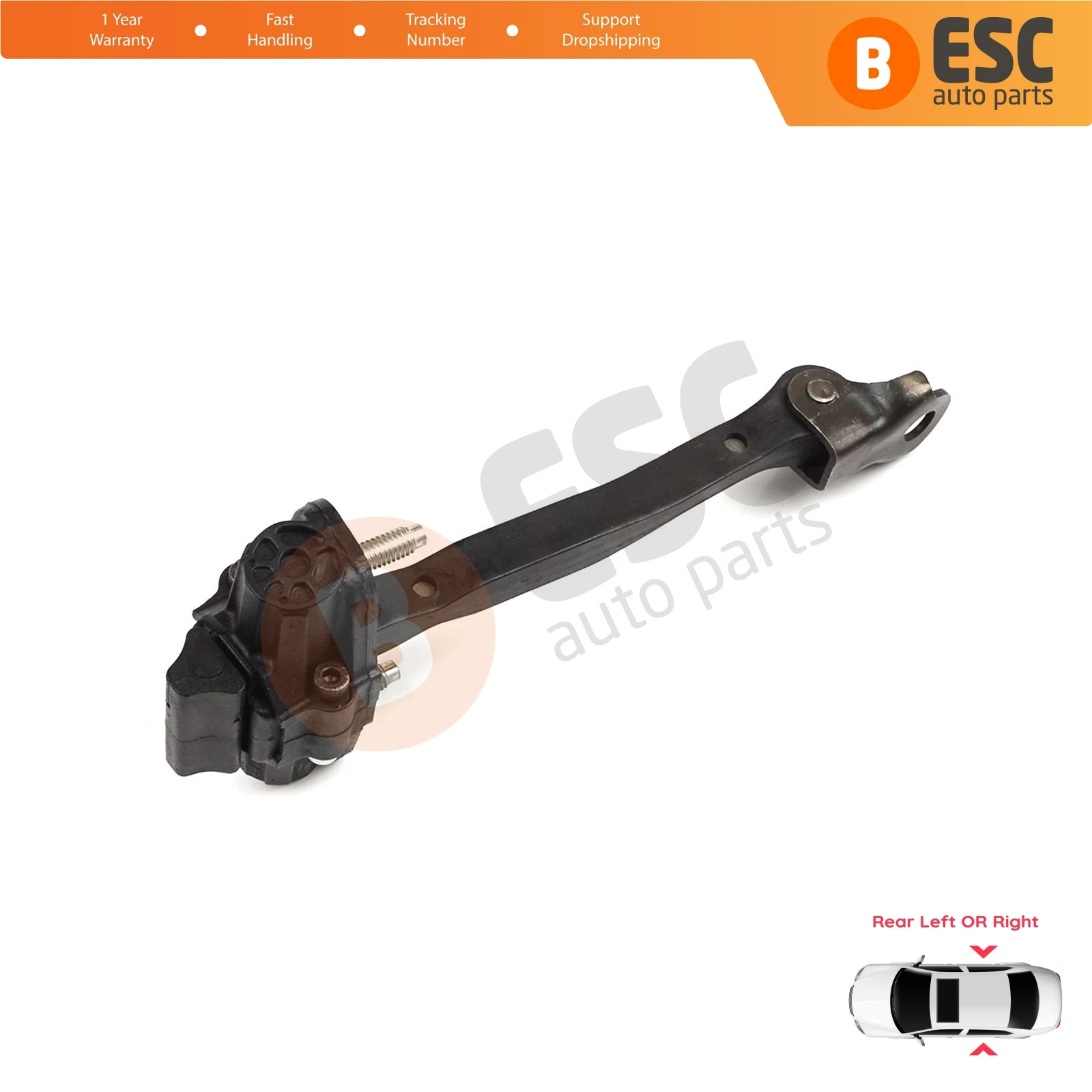 

EDP1324 Rear Left or Right Door Catch Hinge Brake Stop Check Strap Limiter for Citroen C3 Aircross MK1 A88 2017-2024 YQ00232680