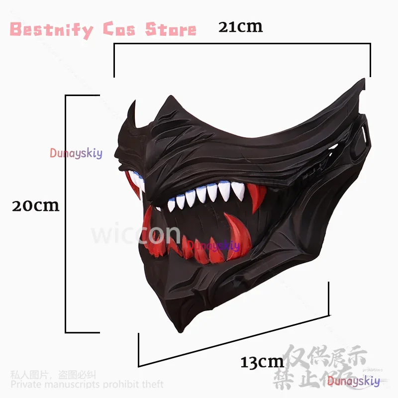 CosplayAnime لعبة النينجا جيدن 4 تأثيري ثلاثية الأبعاد قناع الدعائم اكسسوارات لجميع القديسين عيد الميلاد كوس زي أسود حمض البوليلاكتيك Cus