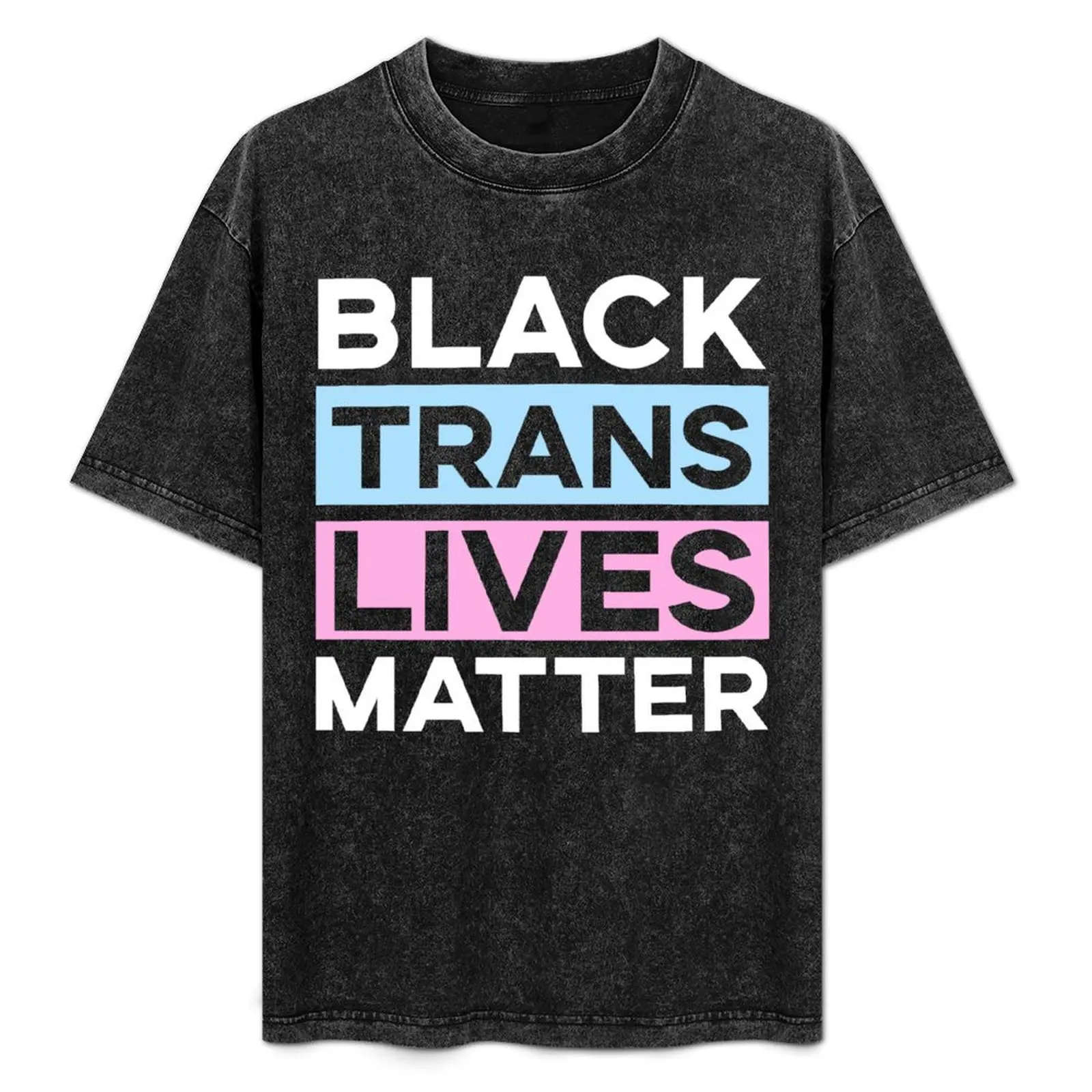 Black Trans Lives Matter T-Shirt Quick Dry Outdoor Sports T-Shirt