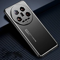 Matte Metal Case for Xiaomi 14 Ultra Case Silicone Bumper Shockproof Cover for Xiaomi  12S Ultra 13 12 13T 14 Pro 12X Case