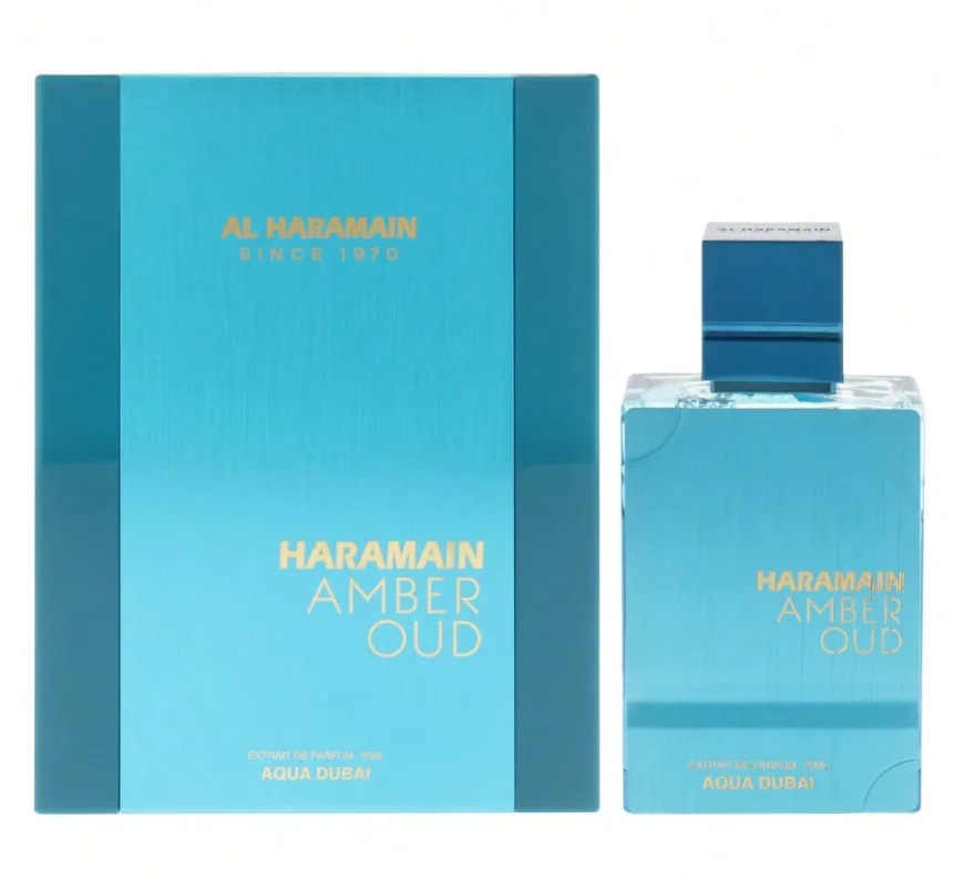 Al Haramain Amber Oud - Aqua Dubai - Cologne for Men and Women - Bergamot, Amber, Musk Fragrances - Long Lasting Perfume-2.0oz