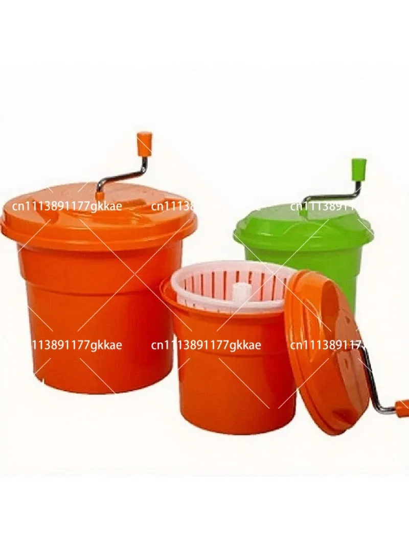Commercial Large Capacity Salad Spinner with Strainer and Non-Slip Base Vegetable Dryer