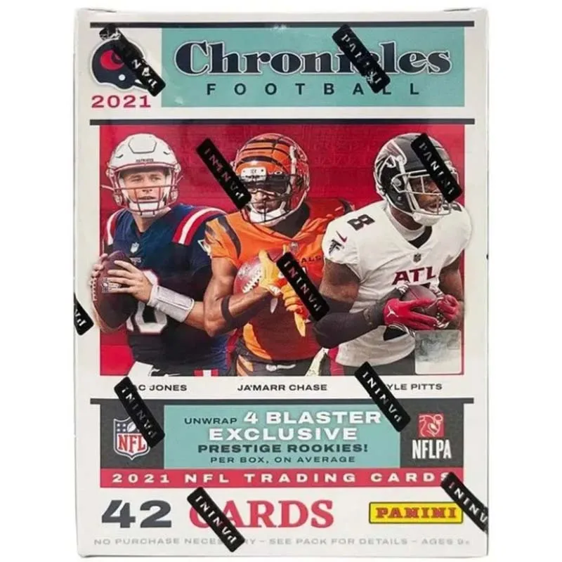 2021 Panini Chronicles Nfl Football Blaster Value Box - 6 Packs Per Box - 42 Trading Cards Per Box