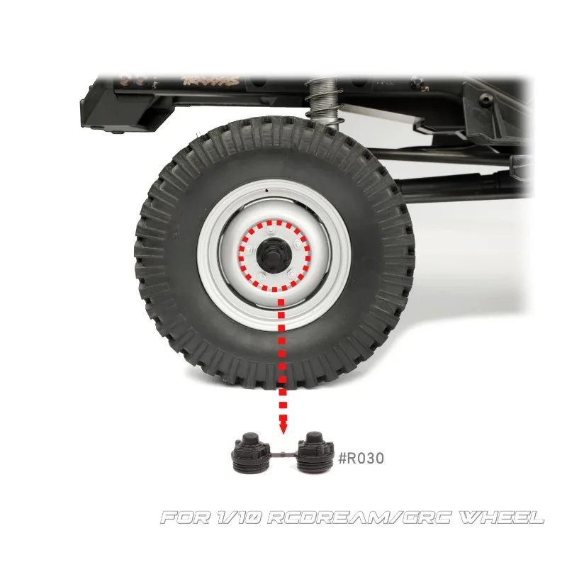 RCDream Car simulated retro wheel cover wheel cover for 1/10 RC Crawler GRC RCM1.9 inch wheel camel cup Parts