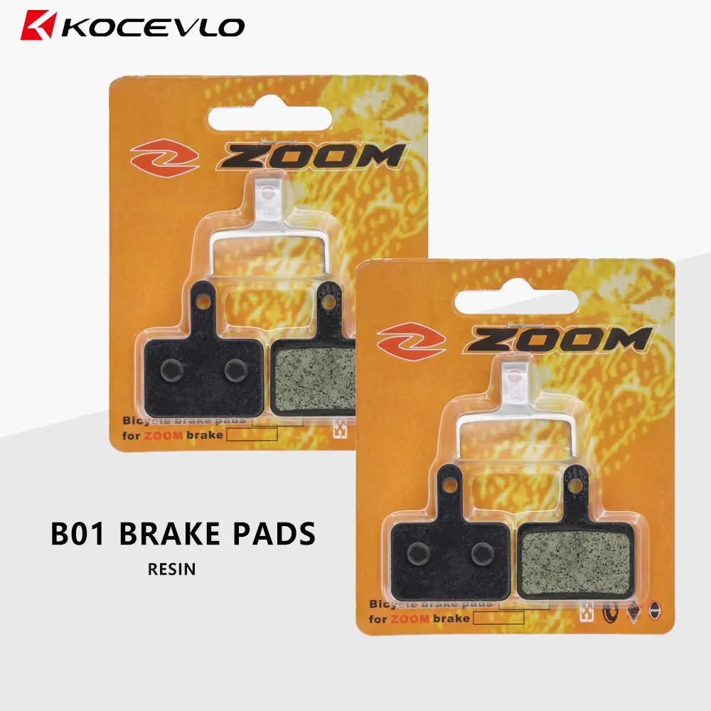 2 Pair ZOOM B01 Brake pads Resin Disc Brake Pads for Shimano MT200/315/355/395/446 Bicycle Parts Replacem