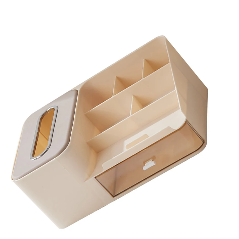 

1pcs Desktop Storage Bathroom Vanity Organizer Makeup Desktop Organizer Holder Lipstick Skincare Desk Tissue Dispenser